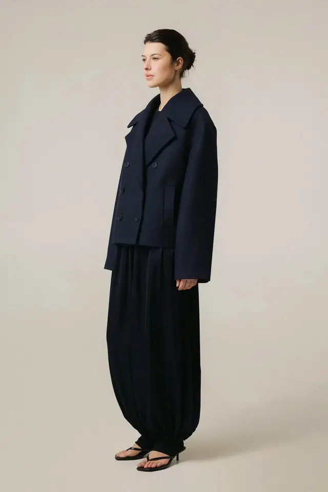 Пальто TRACE JACKET, синій, збоку