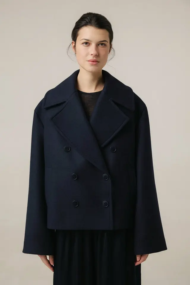 Пальто TRACE JACKET, синій, спереду